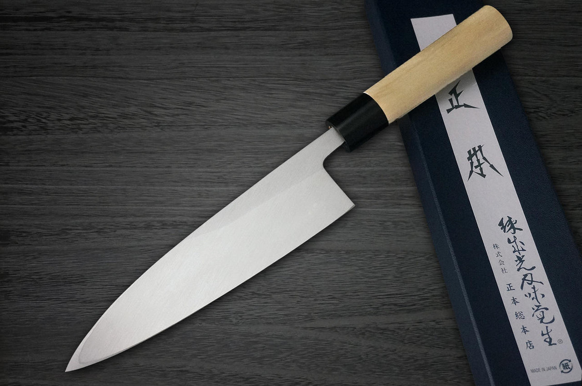 Masamoto KS Honkasumi Gyokuhaku-ko Japanese Chefs Ai-Deba Knife 210mm KS2421