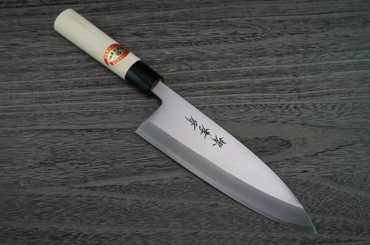 Sakai Takayuki Kasumitogi White steel Japanese Chefs Deba Knife 195mm