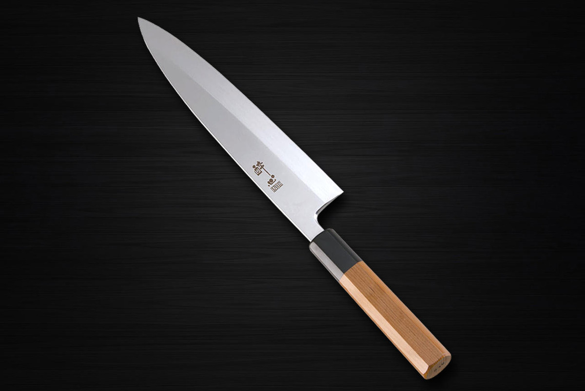 Suishin INOX Honyaki Japanese Chefs Mioroshi Deba 240mm