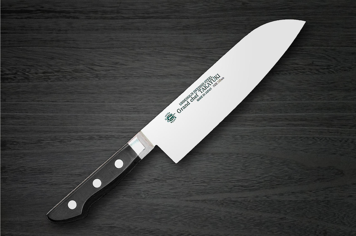 Sakai Takayuki Grand Chef Japanese Chefs Santoku Knife 180mm