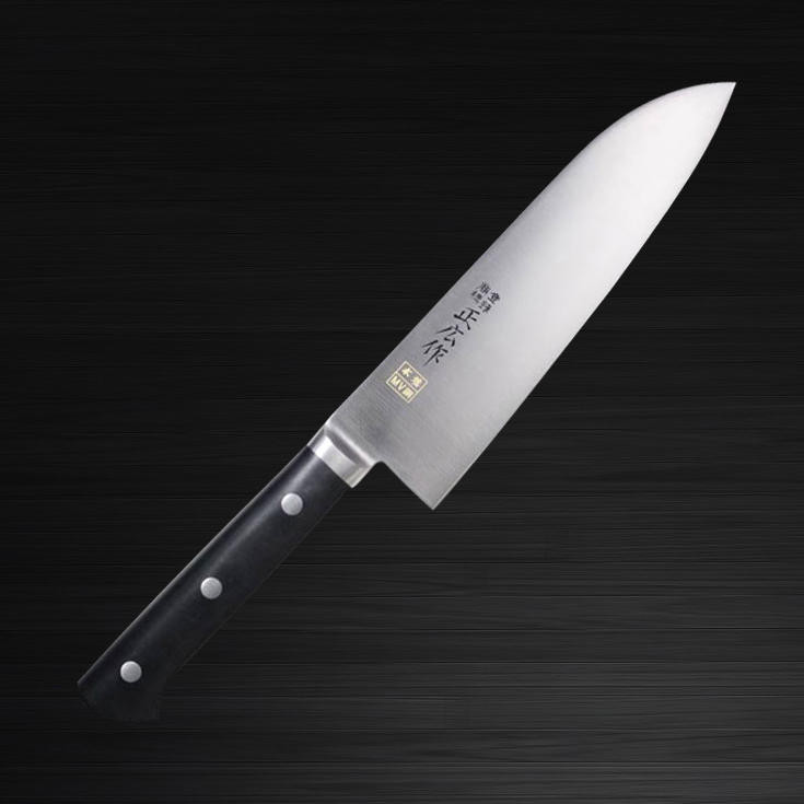 Masahiro MV Stainless (Honyaki) Japanese Chef's Santoku Knife