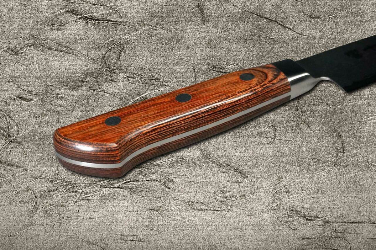 Tamahagane Kyoto 63 Layer-Damascus Wood Handle Japanese Chefs SlicerSujihiki 270mm