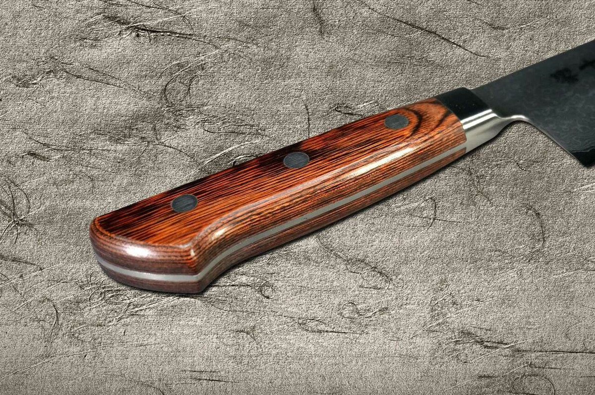 Tamahagane Kyoto 63 Layer-Damascus Wood Handle Japanese Chefs NakiriVegetable 180mm