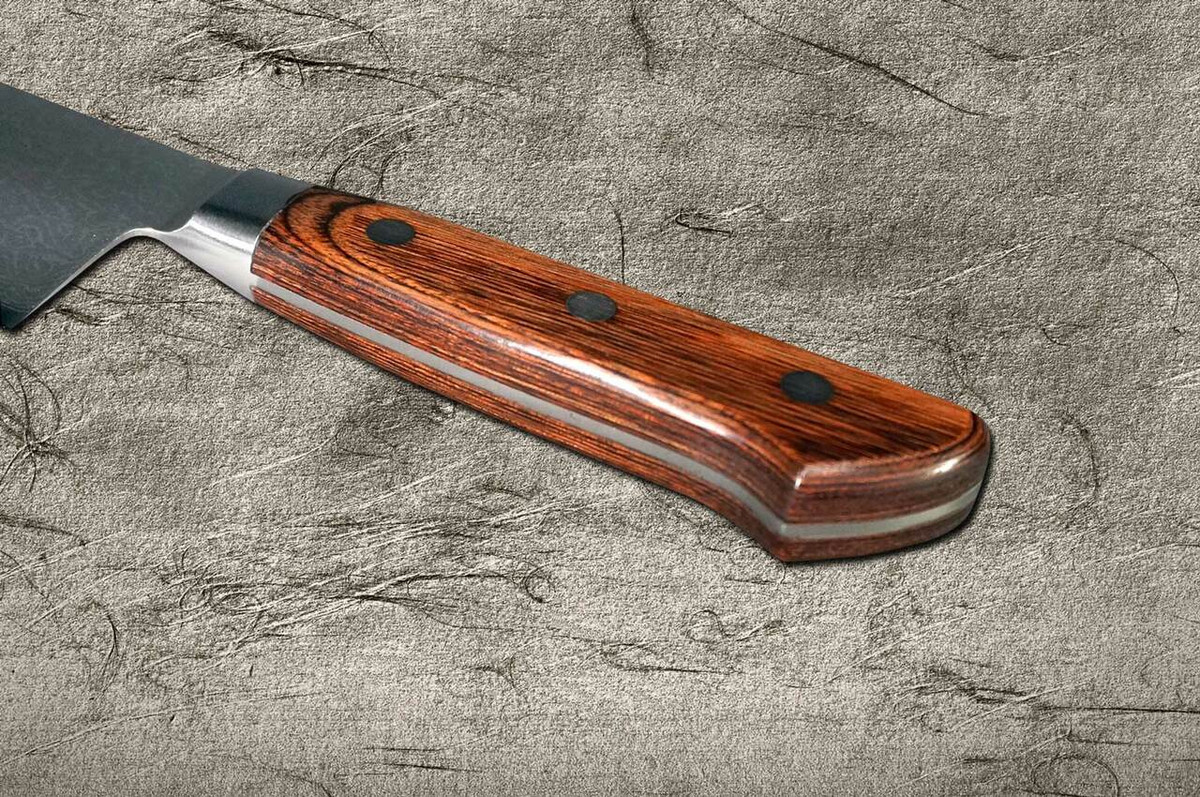 Tamahagane Kyoto 63 Layer-Damascus Wood Handle Japanese Chefs NakiriVegetable 180mm