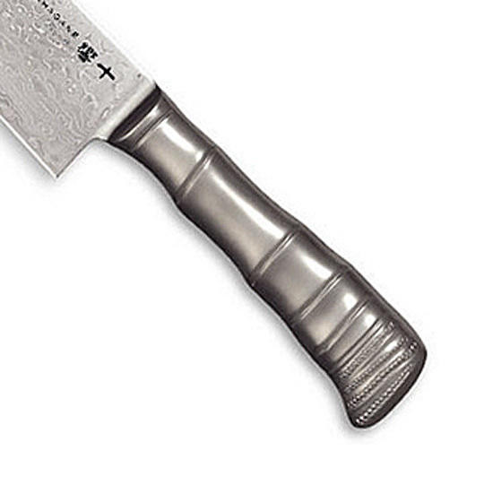 Tamahagane Banboo Kyoto 63 Layer-Damascus Japanese Chefs Santoku Knife 160mm