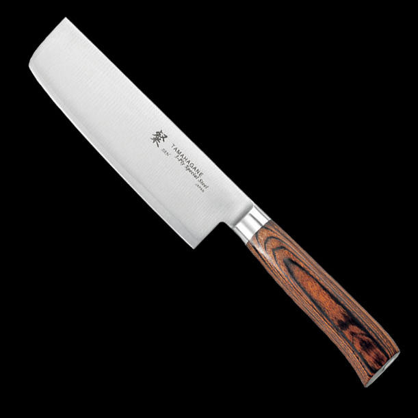 Tamahagane SAN 3 Layer Stainless Japanese Chefs NakiriVegetable 180mm