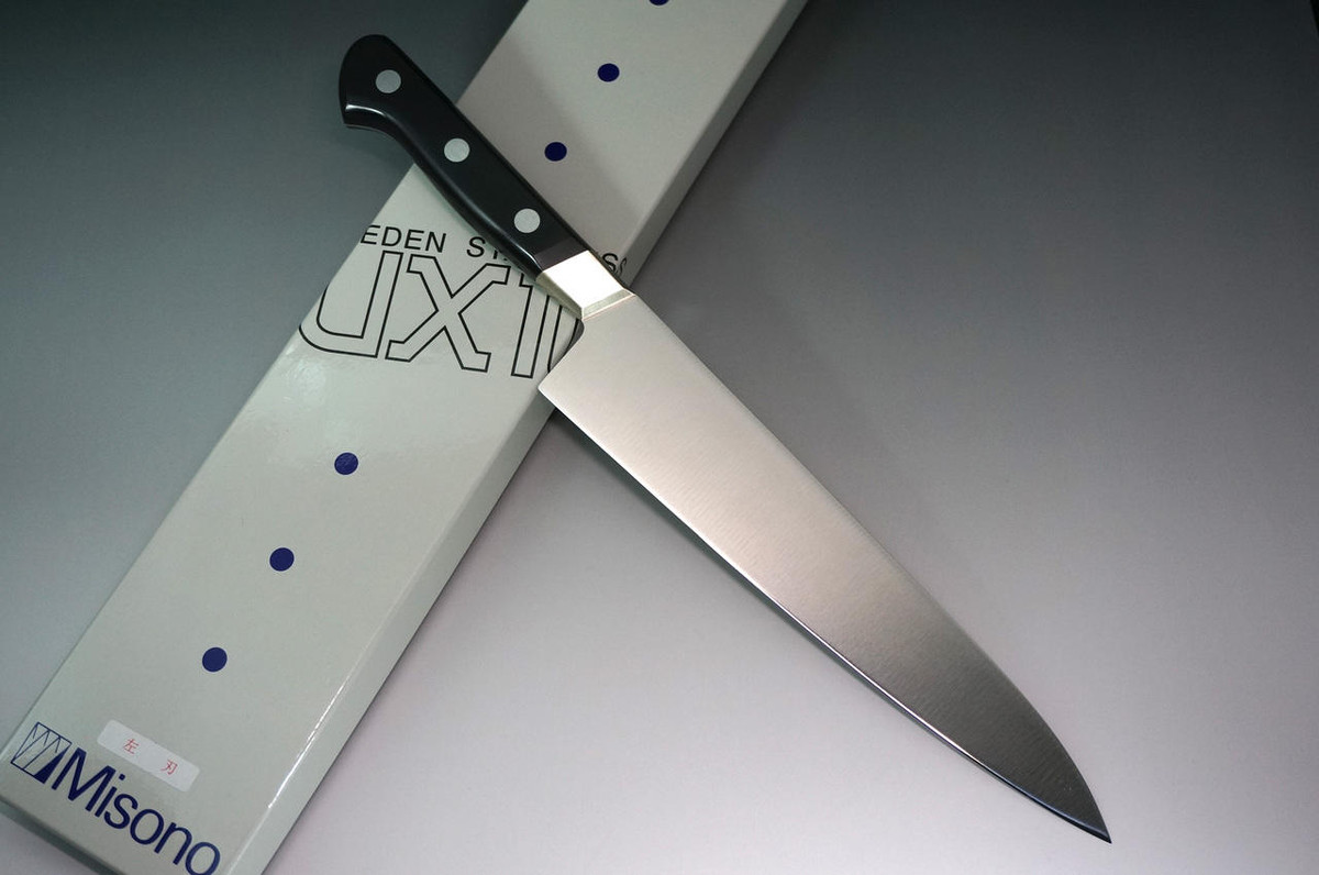 Left Handed Misono UX10 Swedish Stainless Japanese Chefs Gyuto Knife 180mm