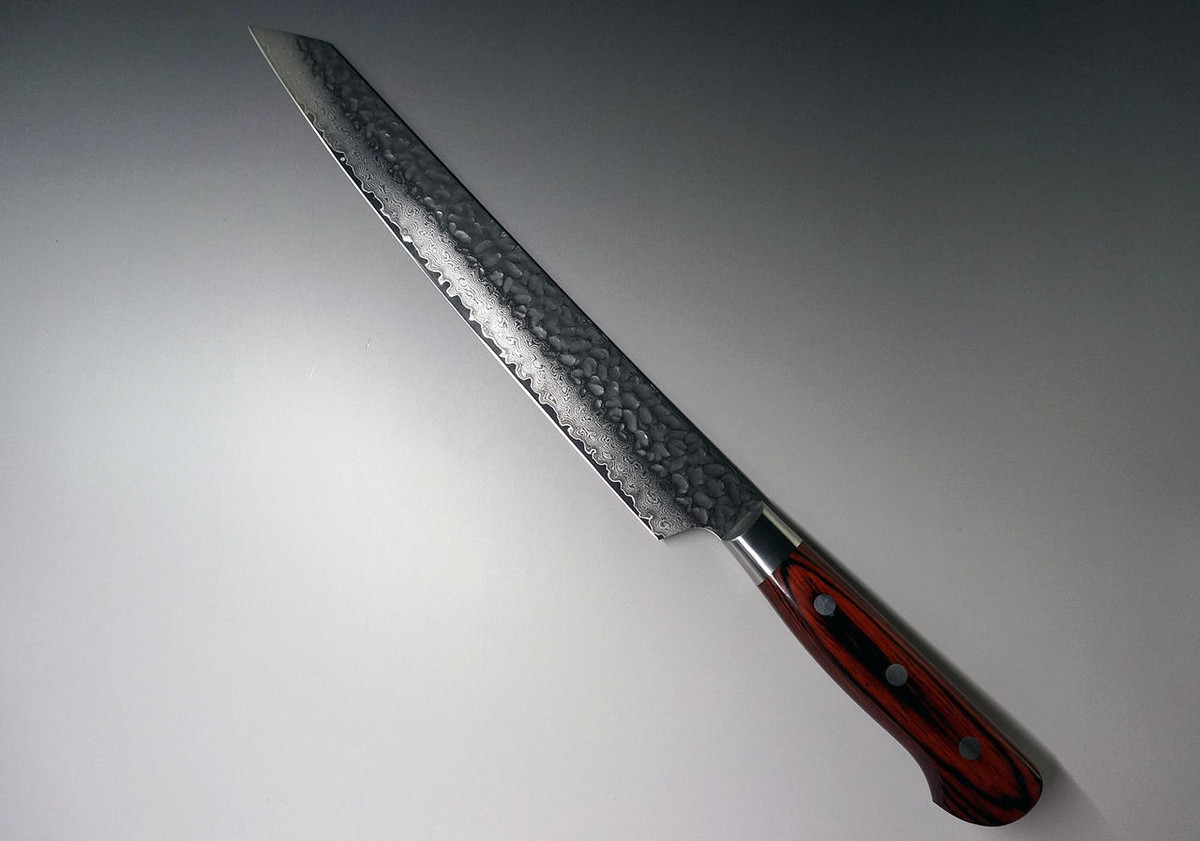 Sakai Takayuki 33-Layer VG10 Damascus Hammered Japanese Chefs Kiritsuke-YanagibaSashimi 270mm