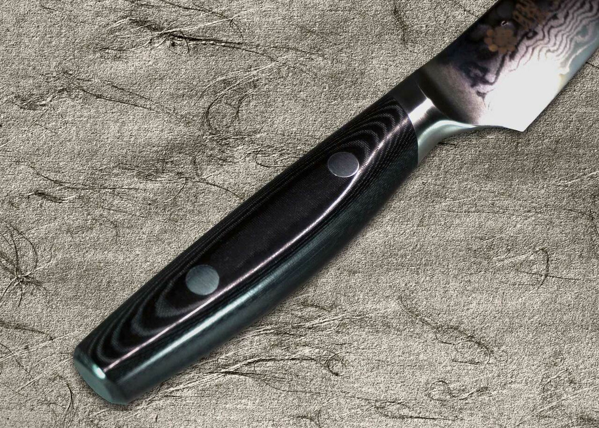 Yaxell YO-U 37-Layer VG-10 Damascus Hammered Japanese Chefs Petty KnifeUtility 120mm