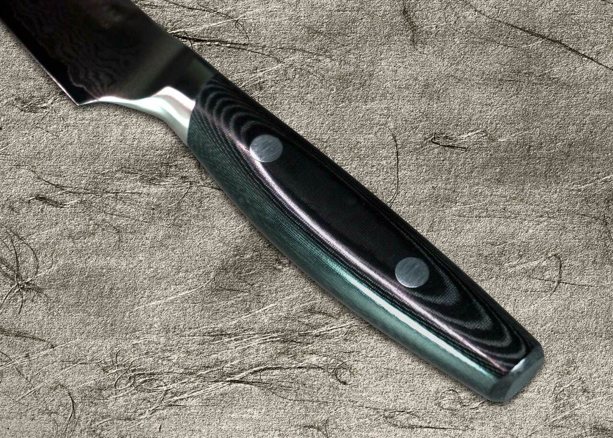 Yaxell YO-U 37-Layer VG-10 Damascus Hammered Japanese Chefs Petty KnifeUtility 120mm