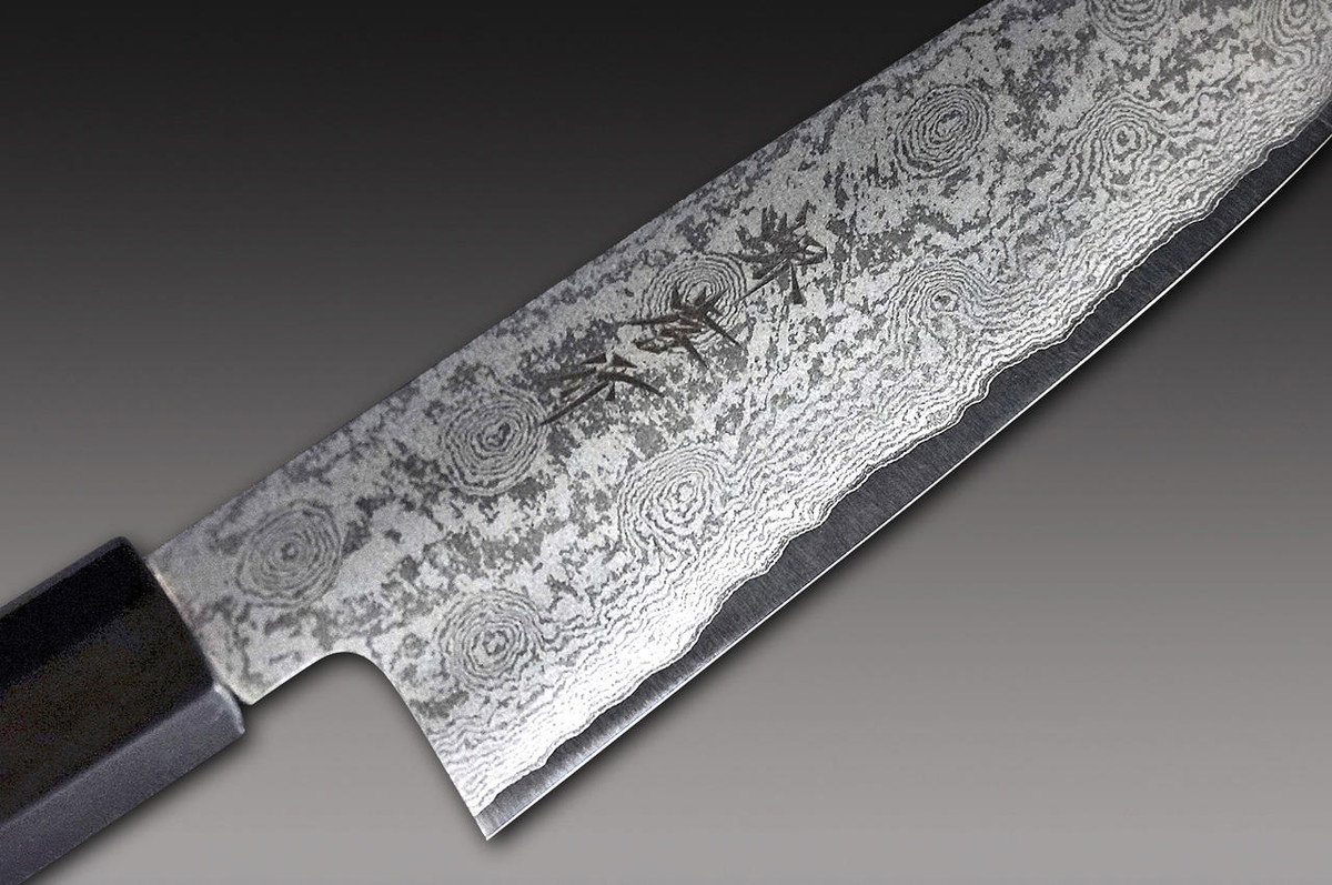 Sakai Takayuki 33-Layer Damascus Gingami No.3 Japanese Chefs Santoku Knife 180mm