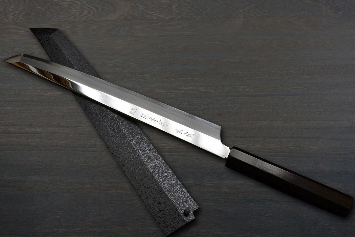 Sakai Takayuki Genbu (Aogami 2 steel) Japanese Chef's Sakimaru-Yanagiba(Sashimi) 300mm 