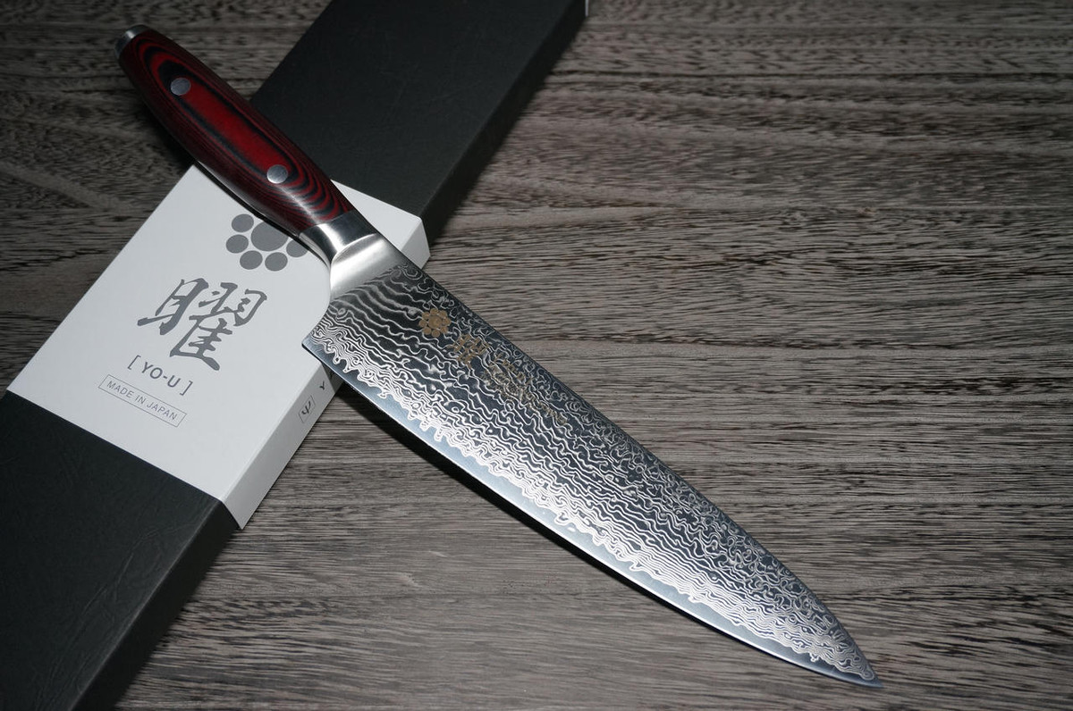 Yaxell YO-U 101-Layer SG2 Damascus Japanese Chef's Gyuto Knife