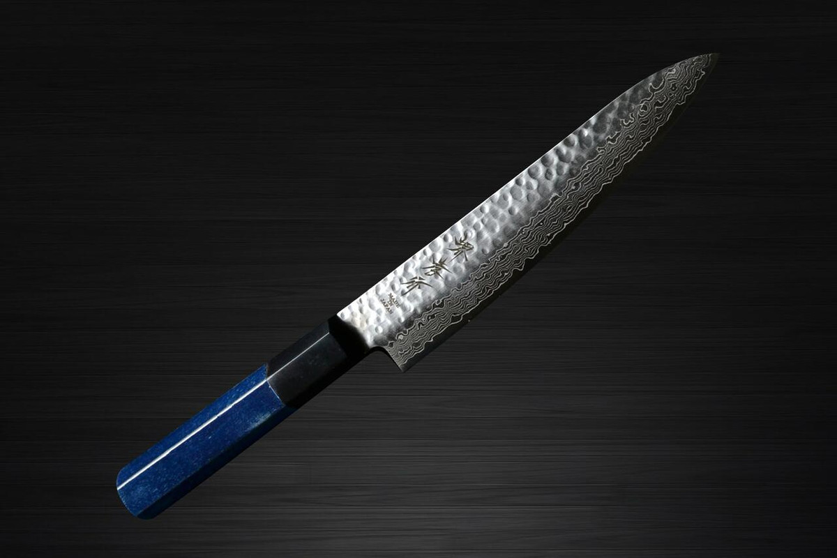Sakai Takayuki 45-Layer Damascus Indigo Japan-Blue Chefs Petty KnifeUtility 150mm