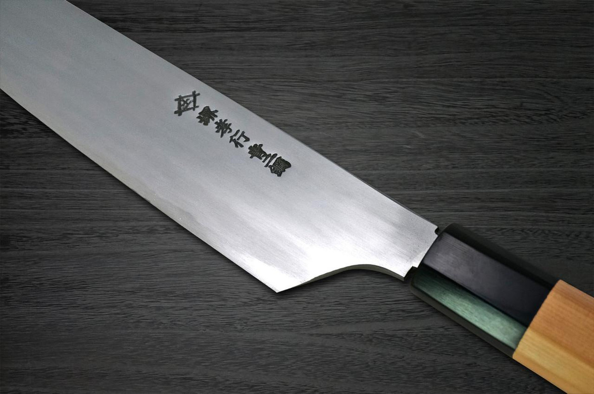 Sakai Takayuki Homura Kogetsu (Aogami 2 steel) Japanese Chef's Kengata-Yanagiba(Sashimi) 300mm Hien 