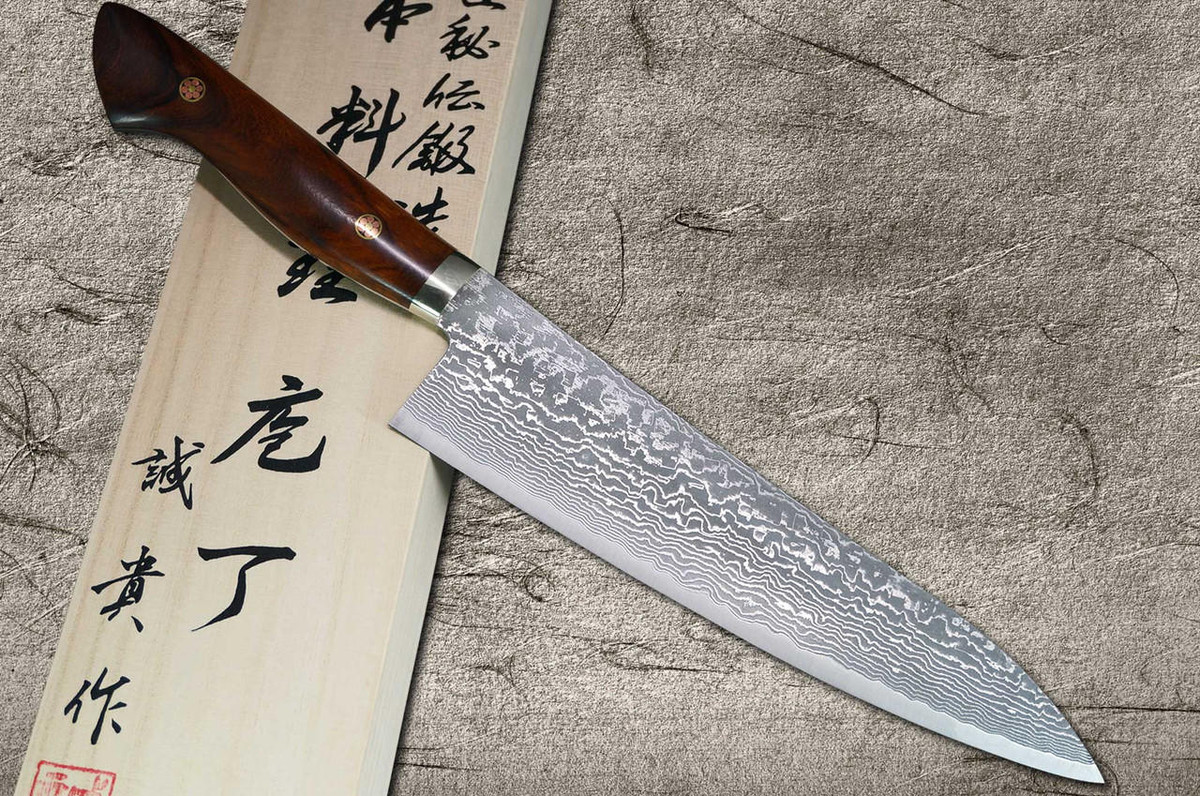 Shigeki Tanaka 33-Layer R2(SG2) Damascus IR Japanese Chef's Gyuto
