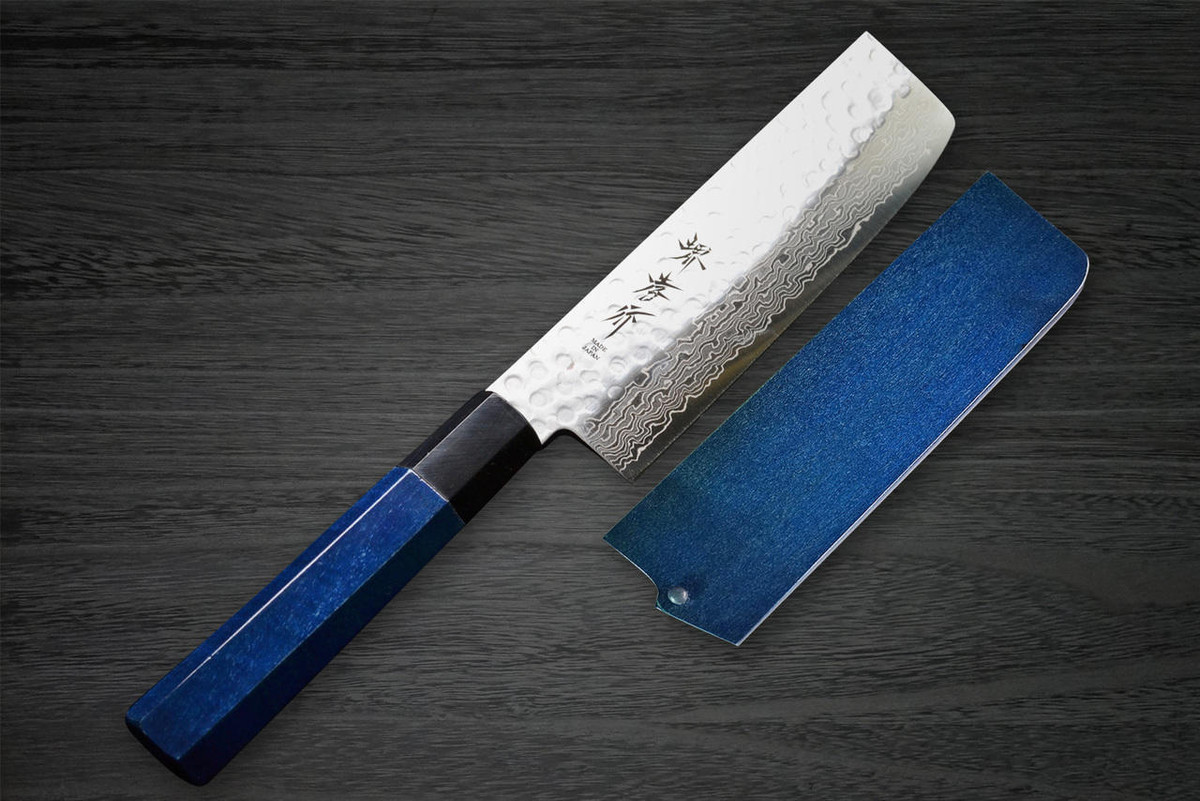 Sakai Takayuki 45-Layer Damascus Indigo Japan-Blue Chef's