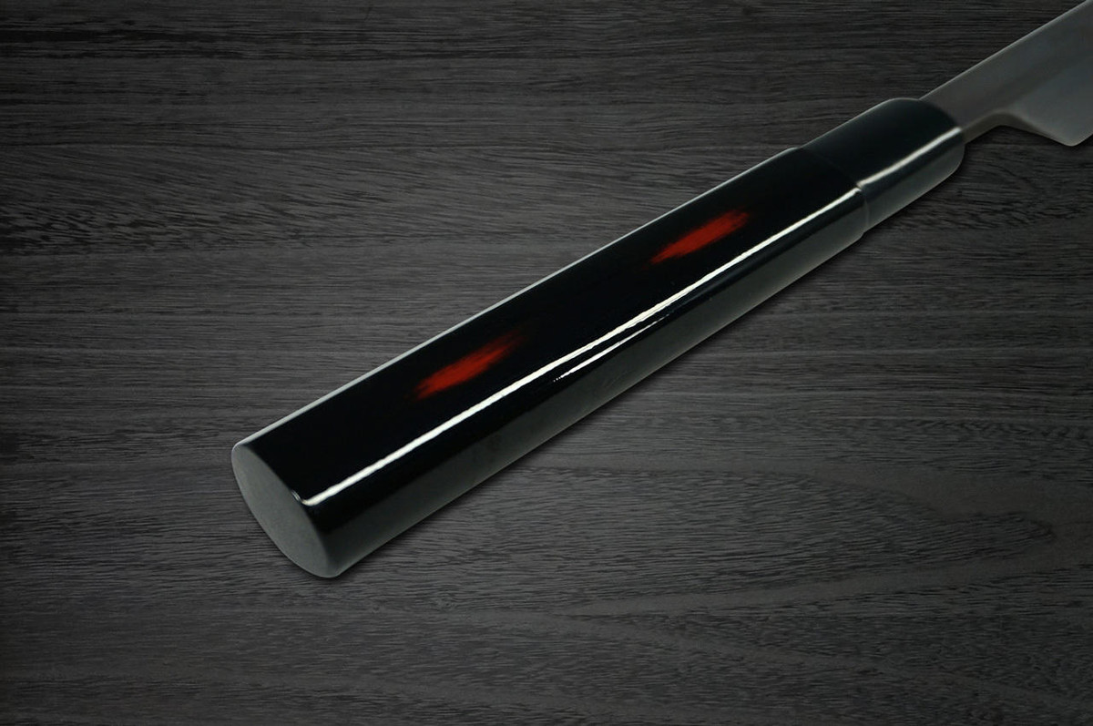 Sakai Takayuki Shikisai Kasumitogi White steel Japanese Chefs YanagibaSashimi 300mm Akebono with Saya Sheath