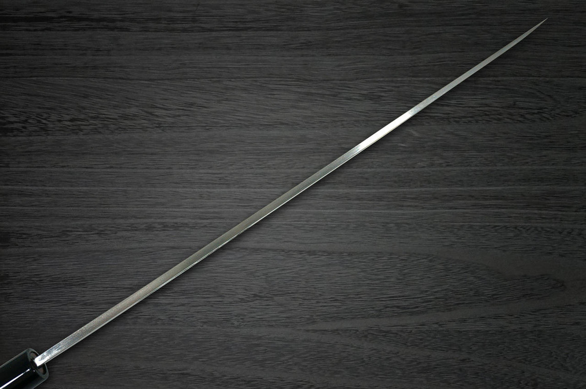 Sakai Takayuki Shikisai Kasumitogi White steel Japanese Chefs YanagibaSashimi 300mm Kincha with Saya Sheath