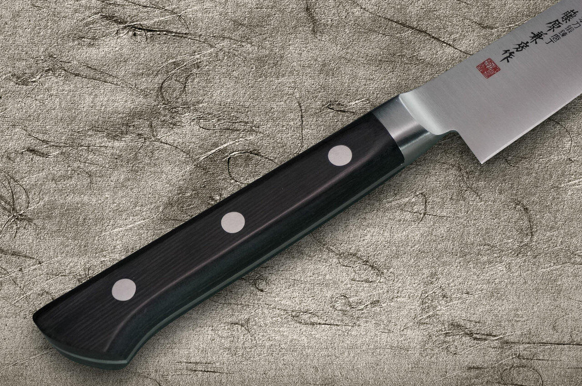 Fujiwara Kanefusa Molybdenum Stainless Japanese Chefs Petty KnifeUtility 180mm