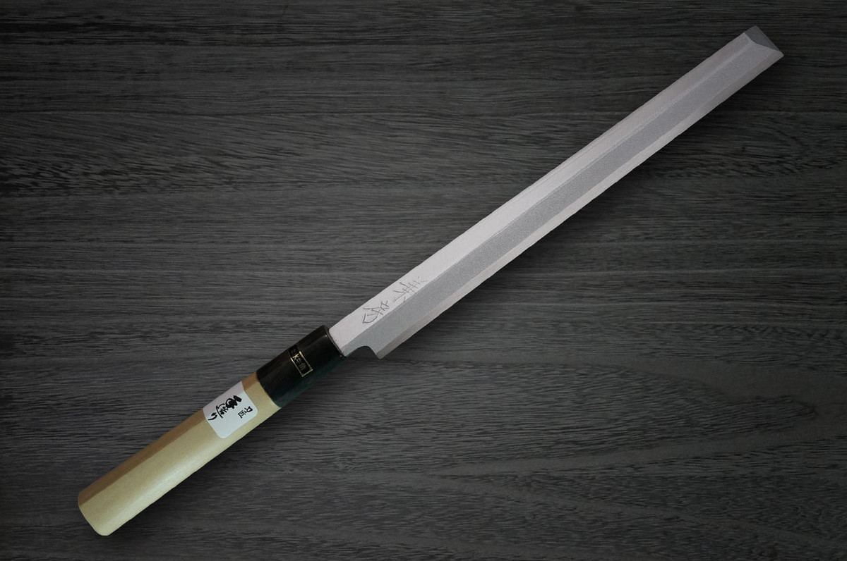 Fujiwara Kanefusa White Steel Japanese Chefs TakohikiSashimi 240mm