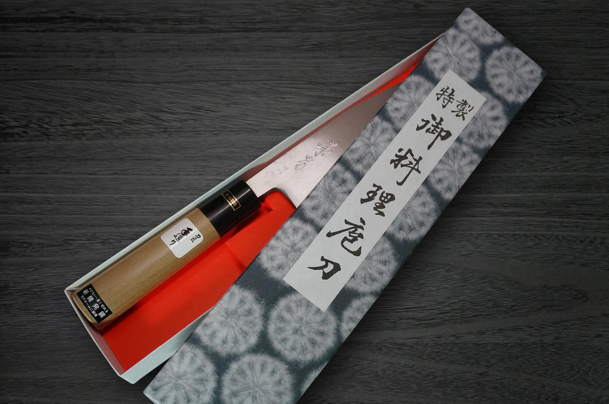 Fujiwara Kanefusa V-Gold Stainless Japanese Chefs Deba Knife 135mm