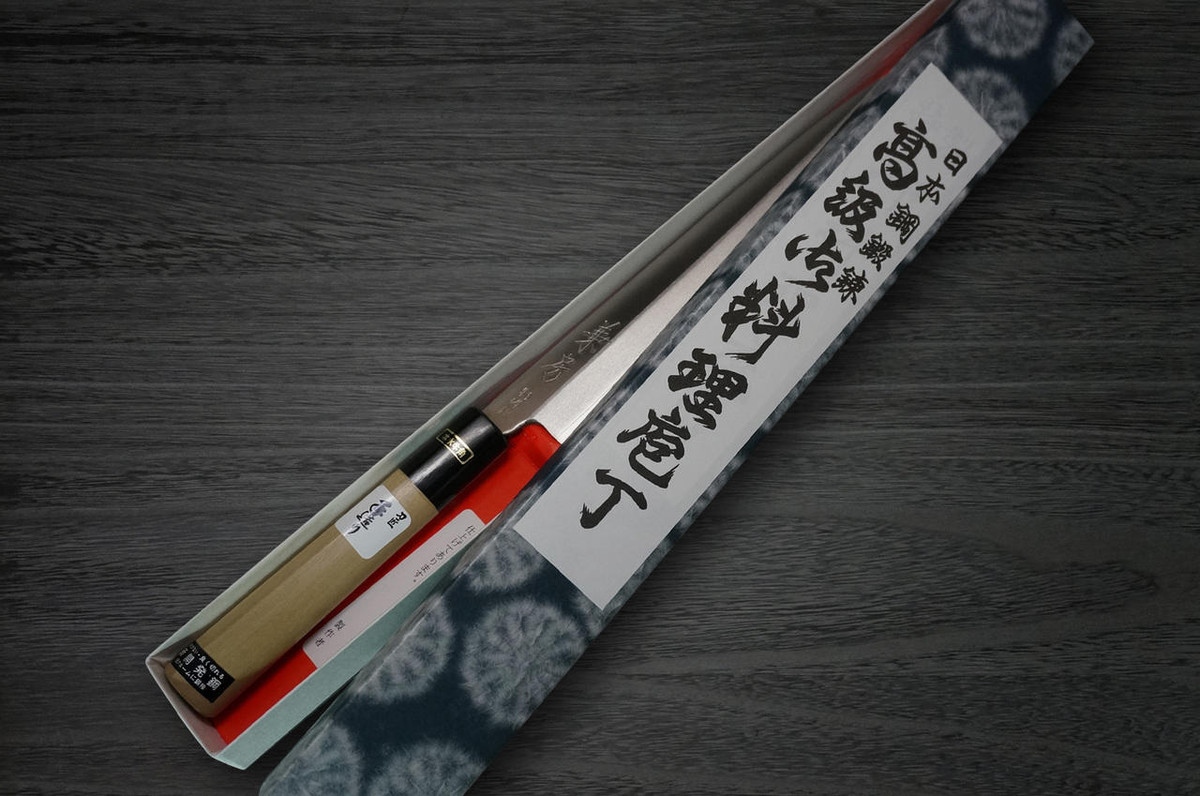 Fujiwara Kanefusa V-Gold Stainless Japanese Chefs YanagibaSashimi 300mm