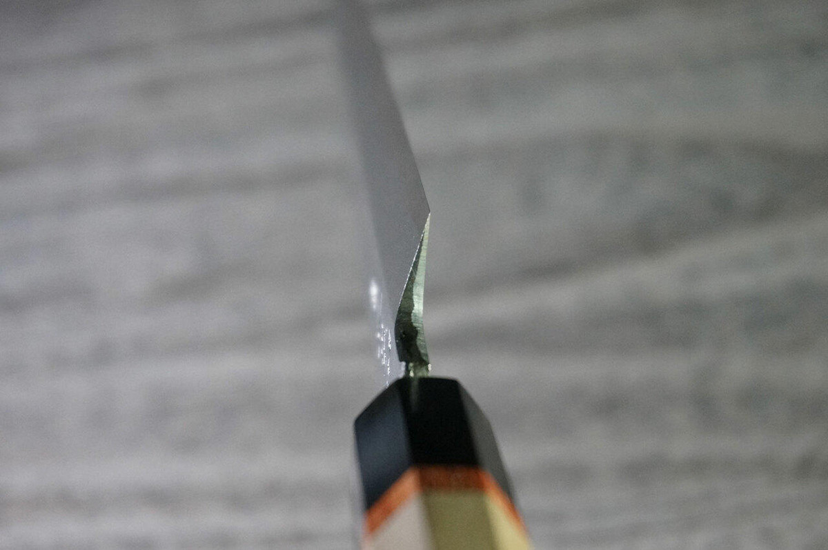 Masamoto KH Damascus Honkasumi Gyokusei-ko Japanese Chefs YanagibaSashimi 330mm KH0433 with Octagonal Sourinkaku Handle