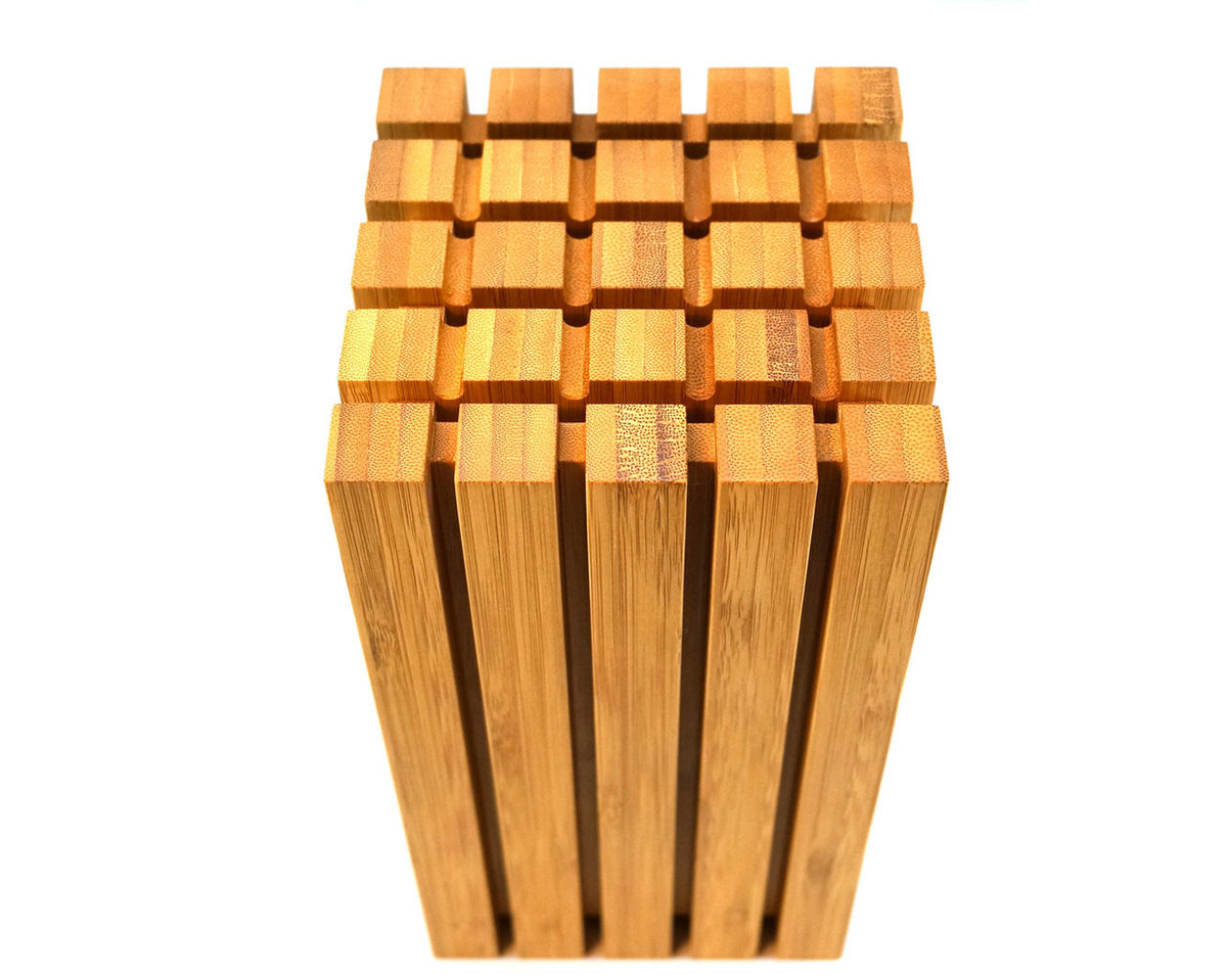Teori SPLIT Japanese Bamboo Knife Block Vertical Type