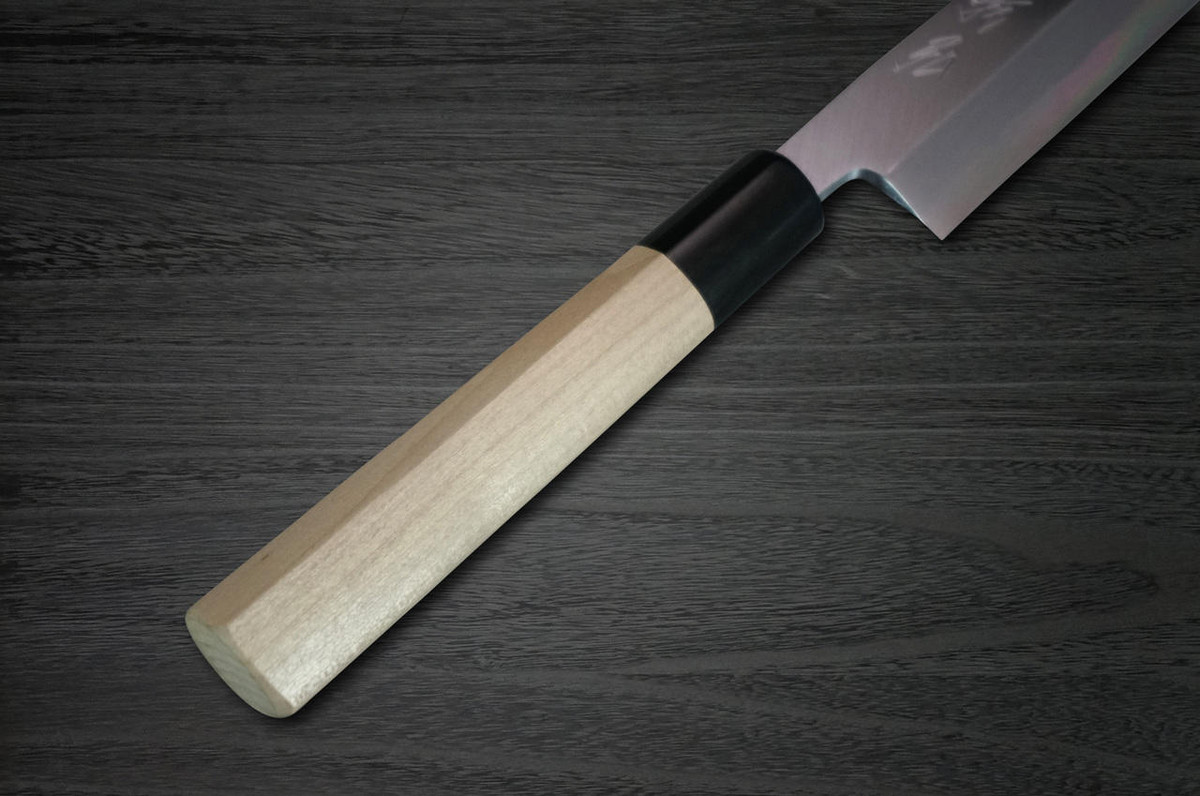 Yoshihiro White No.2 Supreme Jousaku JCHC Japanese Chefs YanagibaSashimi 330mm with Magnolia Wood Handle