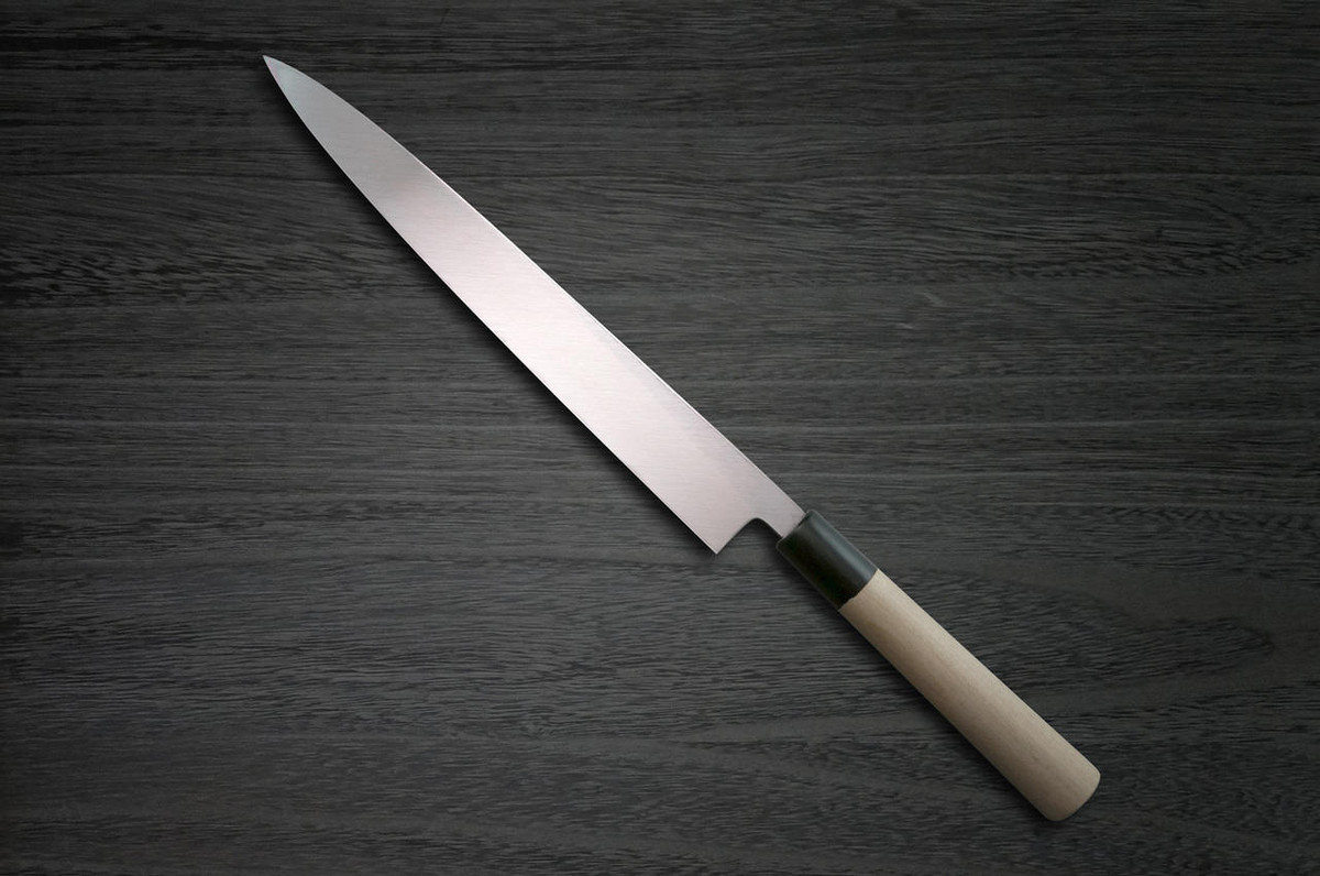 Yoshihiro White No.2 Supreme Jousaku JCHC Japanese Chefs YanagibaSashimi 330mm with Magnolia Wood Handle