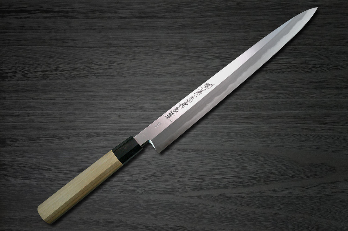 Yoshihiro Aogami No.2 Aogasumi B2HC Japanese Chefs YanagibaSashimi 360mm with Magnolia Wood Handle