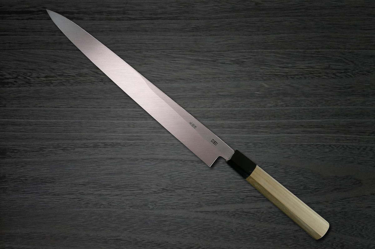 Yoshihiro Aogami No.2 Aogasumi B2HC Japanese Chefs YanagibaSashimi 360mm with Magnolia Wood Handle