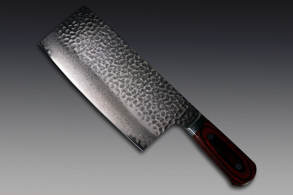Sakai Takayuki 33-Layer VG10 Damascus Hammered Japanese Chefs Chinese Cooking Knife 195mm