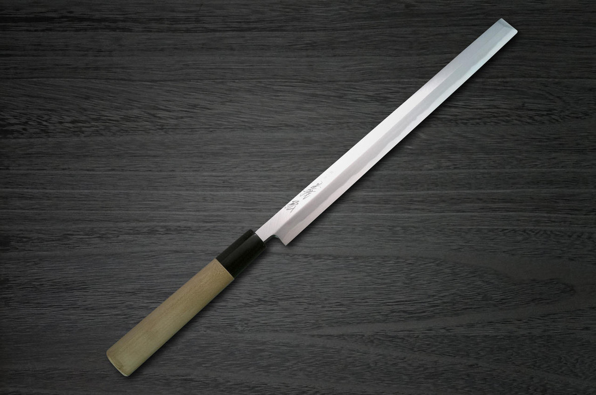 Yoshihiro White No.2 Supreme Jousaku JCHC Japanese Chefs TakohikiSashimi 300mm with Magnolia Wood Handle