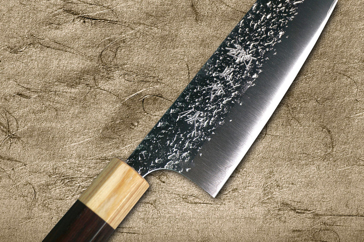 Yu Kurosaki R2SG2 Hammered SHIZUKU WA RS8P Japanese Chefs SlicerSujihiki 270mm with White-Ring Octagonal Handle