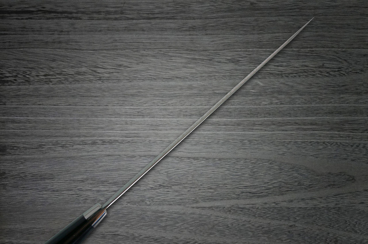 Yu Kurosaki R2SG2 Hammered SHIZUKU Custom MCBC Japanese Chefs Gyuto Knife 240mm with Black Micarta Handle