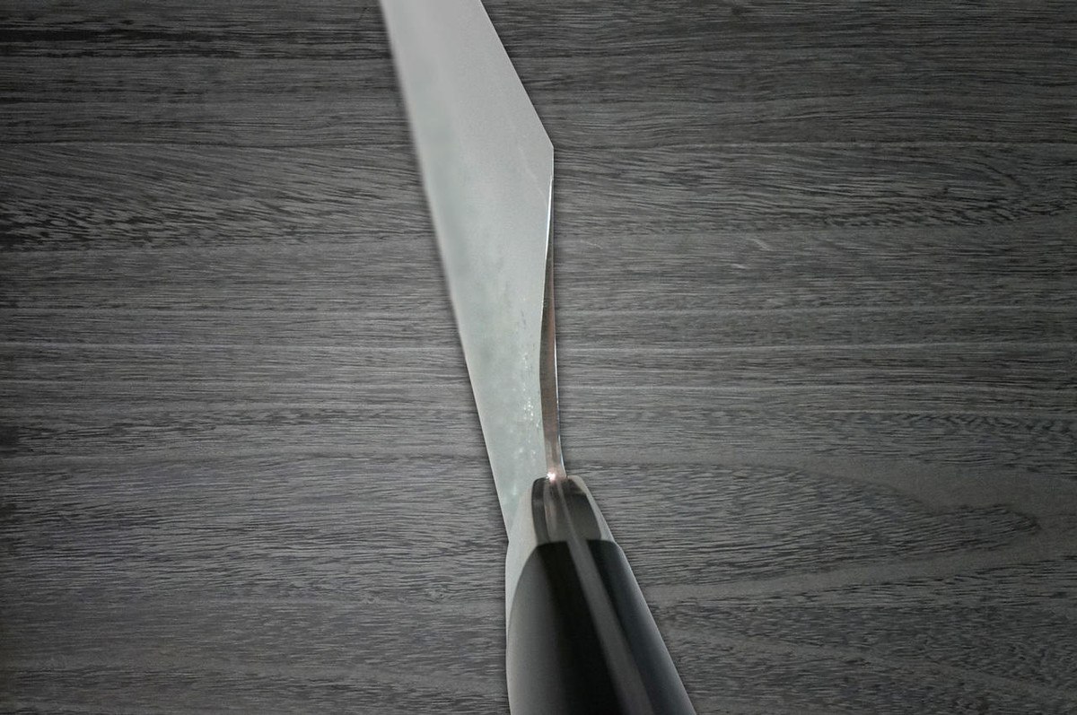 Yu Kurosaki R2SG2 Hammered SHIZUKU Custom MCBC Japanese Chefs Gyuto Knife 240mm with Black Micarta Handle