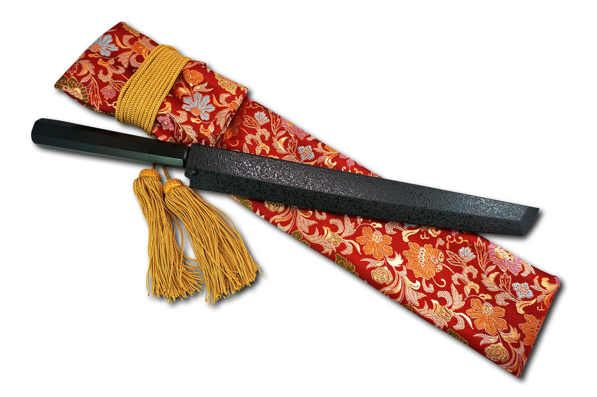 Nishiki Kimono Kitchen Knife Carry Bag Asuka Rouge Flower Golden Lace