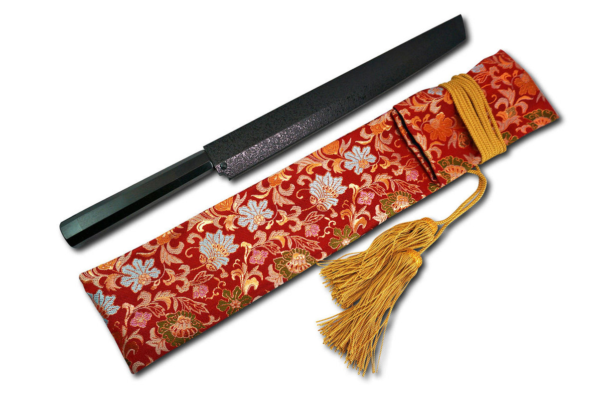 Nishiki Kimono Kitchen Knife Carry Bag Asuka Rouge Flower Golden Lace