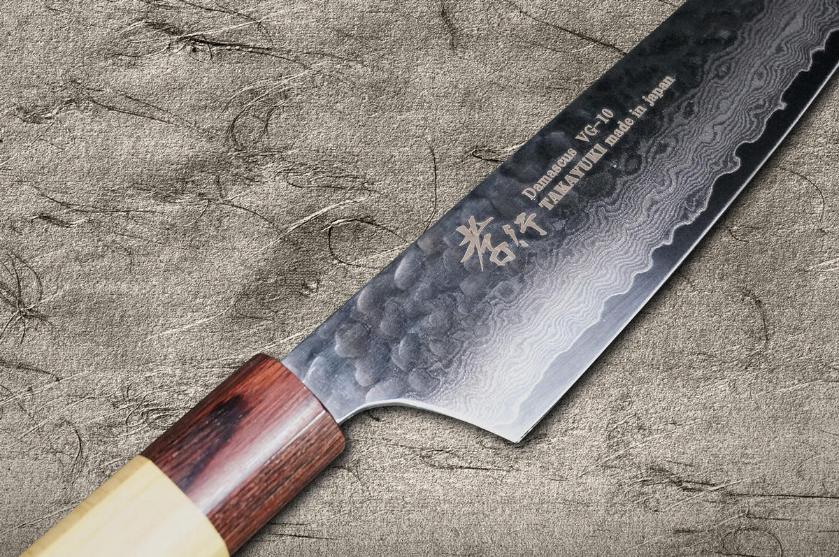 Sakai Takayuki 33-Layer VG10 Damascus Hammered WA Japanese Chef's