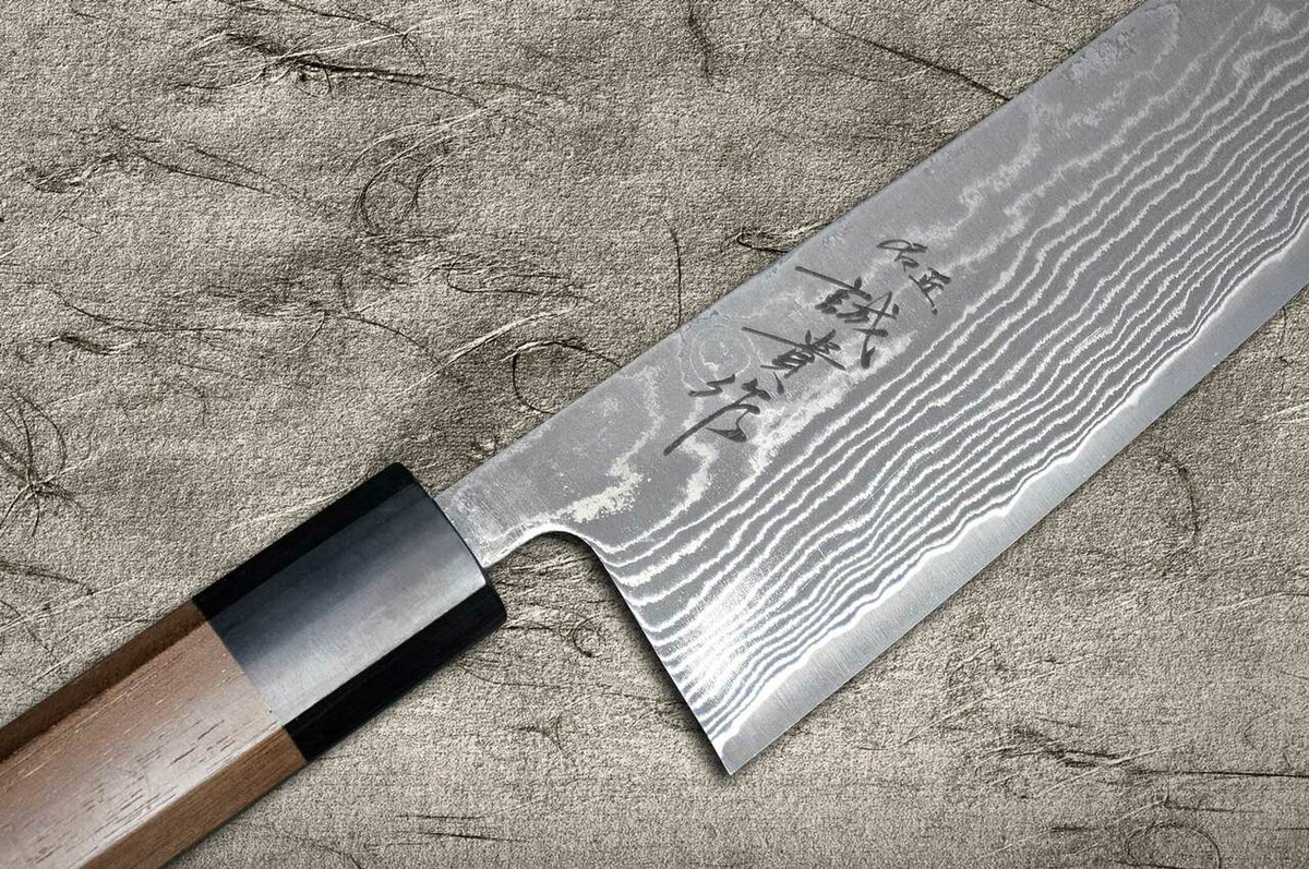 Shigeki Tanaka 33-Layer R2SG2 Damascus Harukaze Japanese Chefs Gyuto Knife 210mm with Walnut Handle