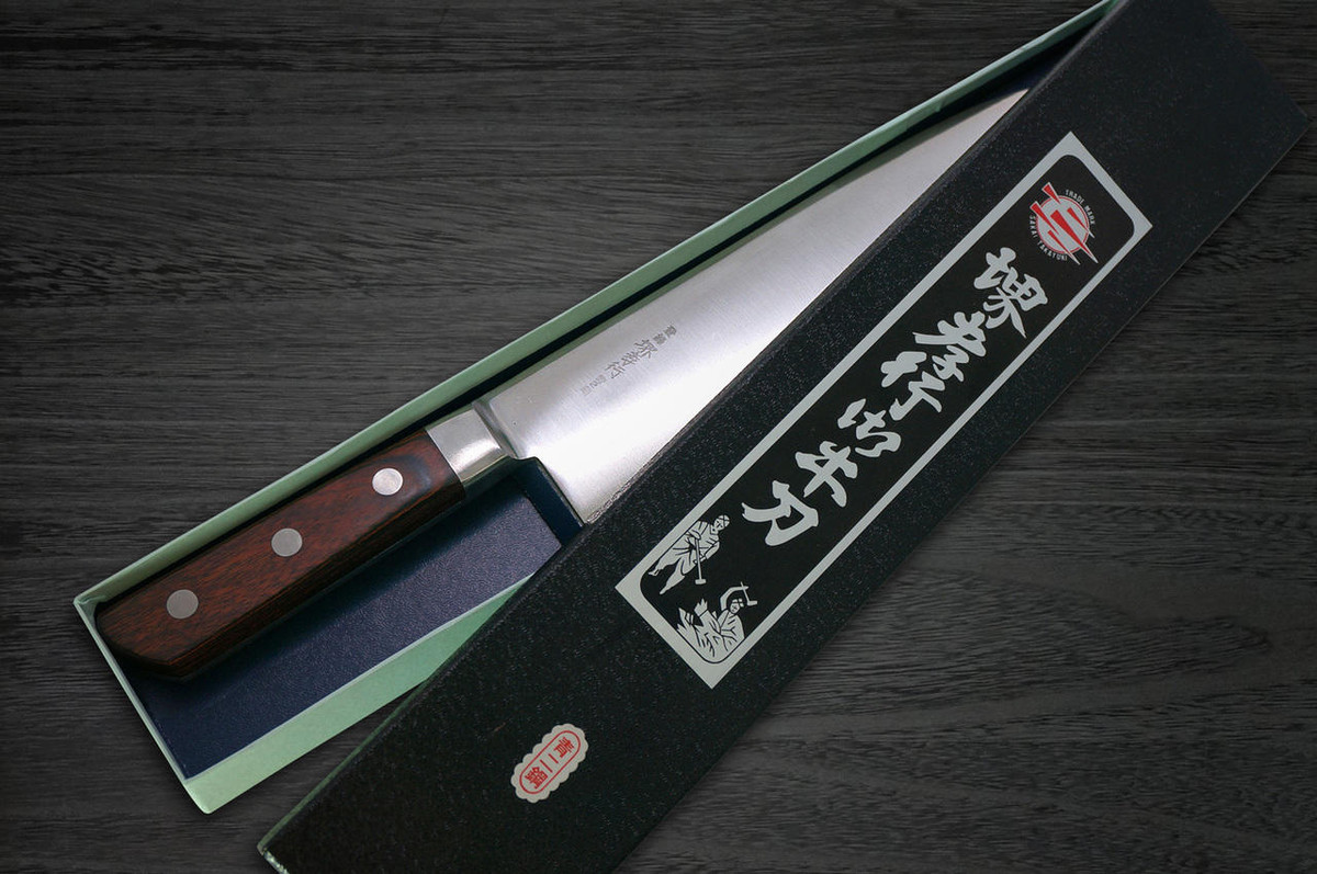 Sakai Takayuki Aoniko Blue 2 Steel Japanese Chefs Western Deba 240mm