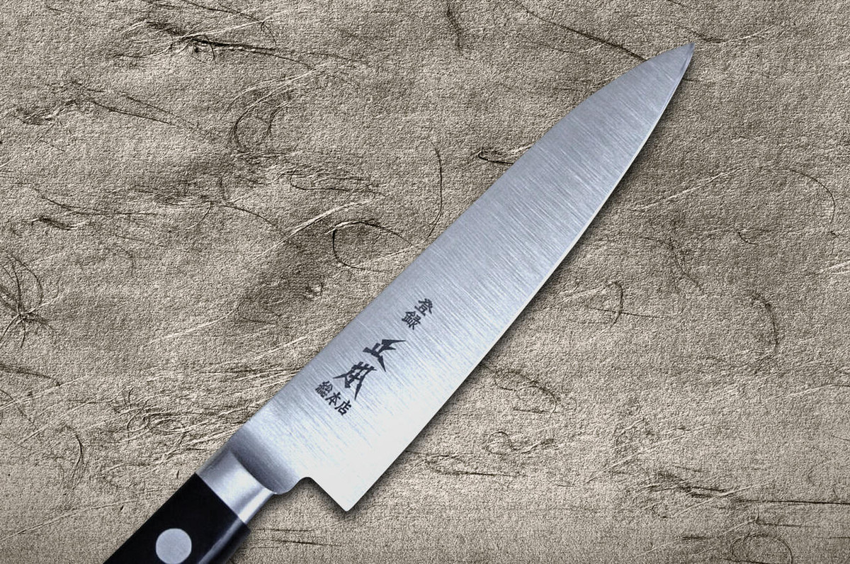Masamoto HC Japanese Virgin Carbon Steel Chefs Petty KnifeUtility 120mm HC6312