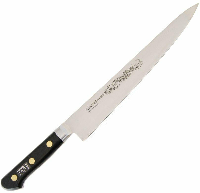 Misono Swedish High-Carbon Steel DRAGON Japanese Chefs SlicerSujihiki 240mm