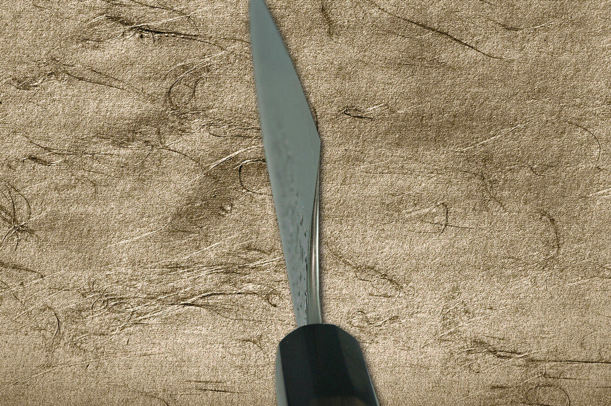 Yu Kurosaki R2SG2 Hammered SHIZUKU WA RS8B Japanese Chefs Gyuto Knife 270mm with Black-Ring Octagonal Handle