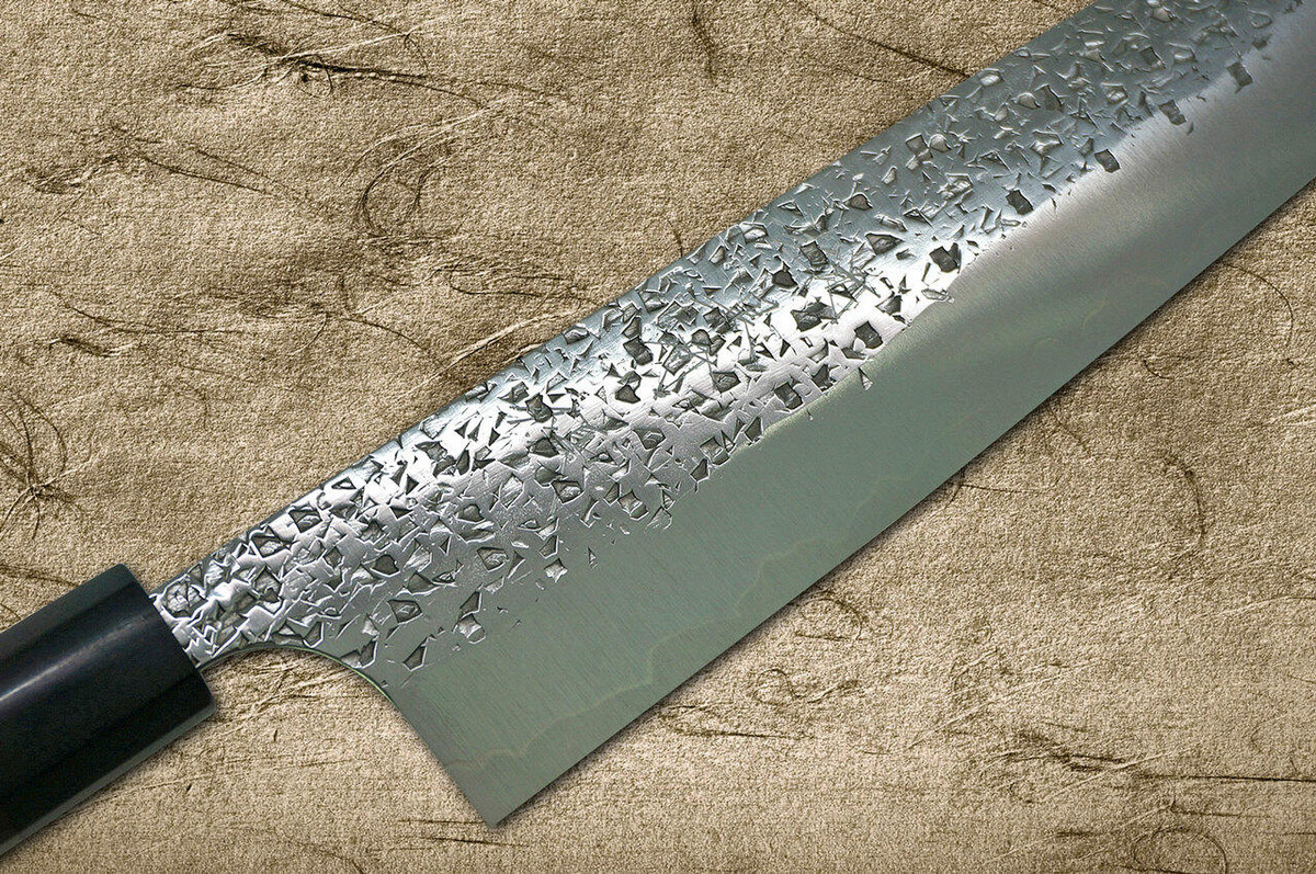 Yu Kurosaki R2SG2 Hammered SHIZUKU WA RS8B Japanese Chefs Gyuto Knife 270mm with Black-Ring Octagonal Handle
