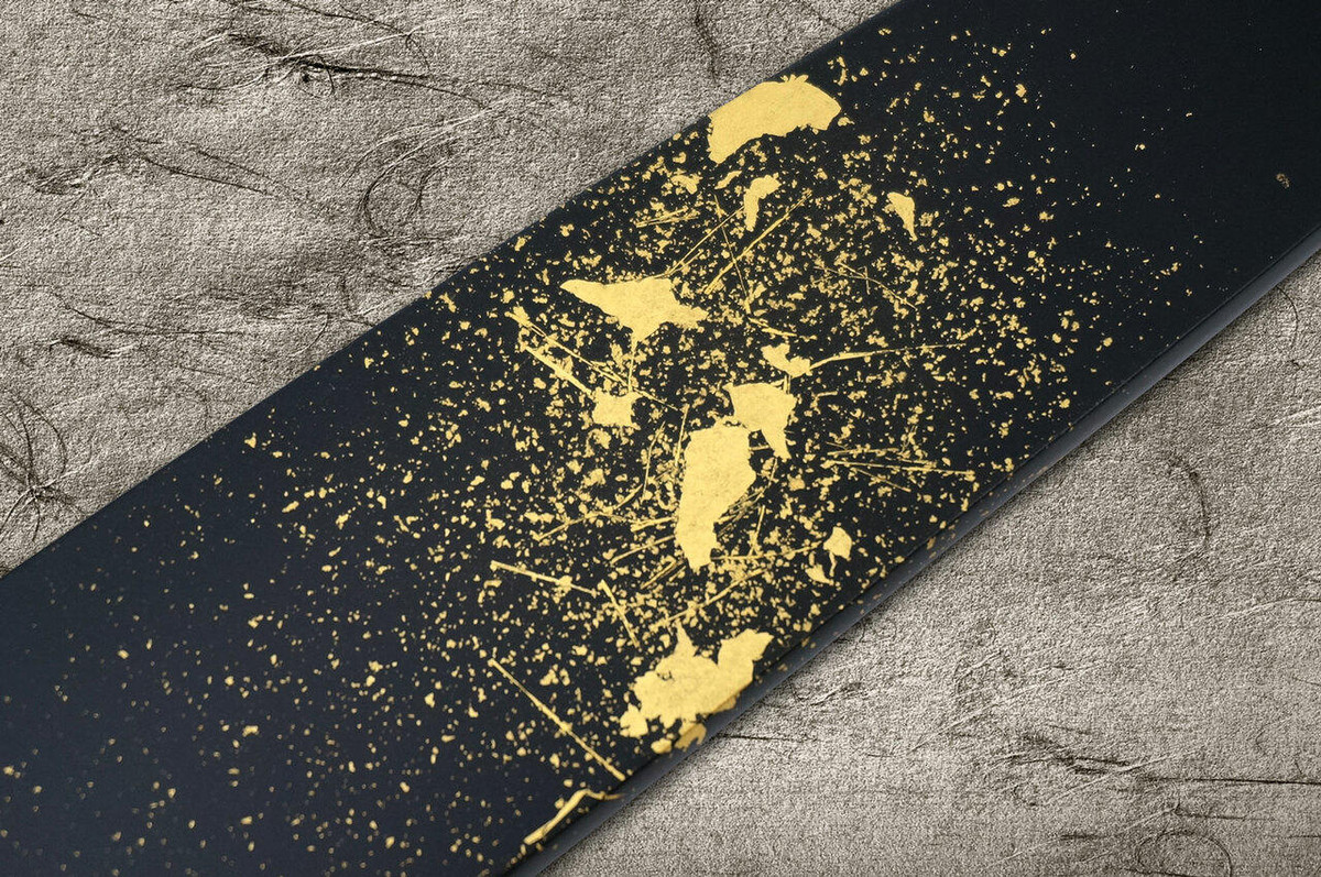 Saya Sheath with Genuine 24K Gold Star Stream Chef KnifeGyuto 180mm