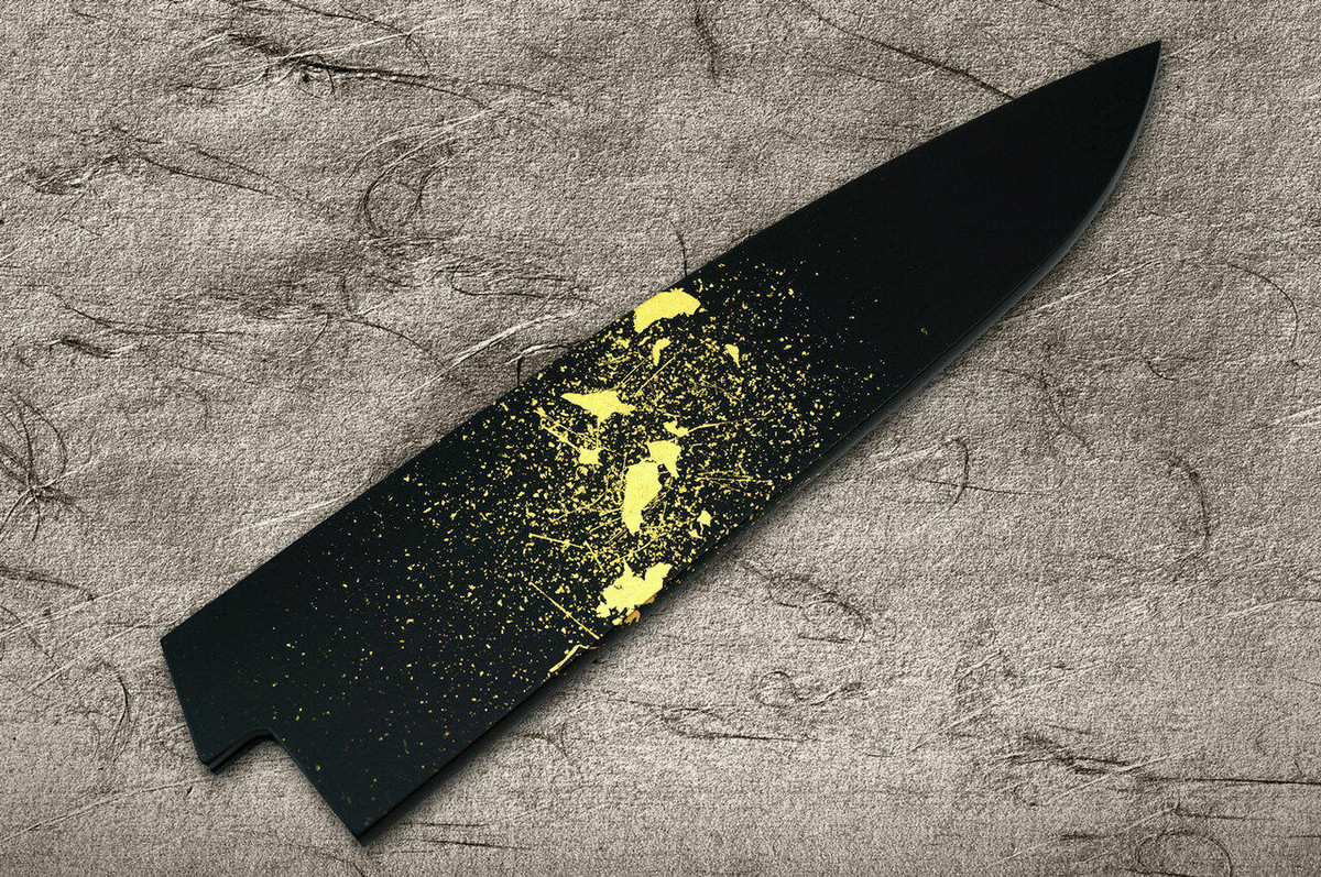 Saya Sheath with Genuine 24K Gold Star Stream Chef KnifeGyuto 180mm