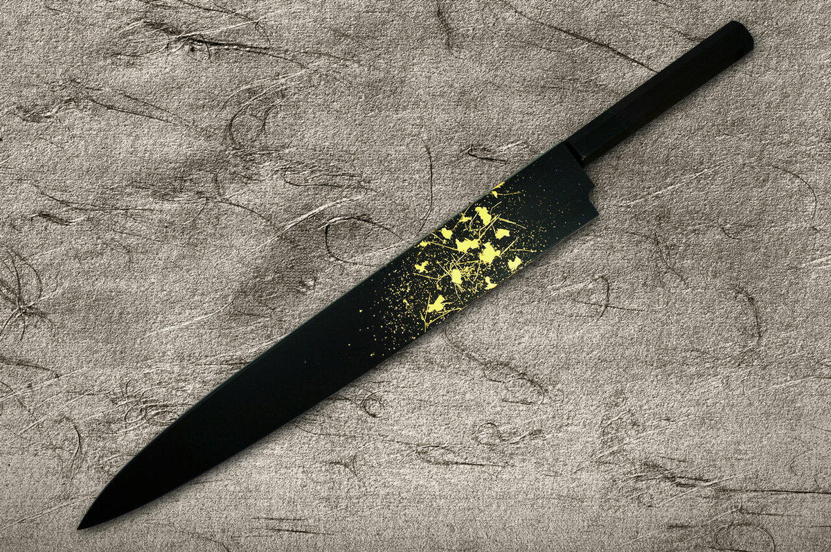 Saya Sheath with Genuine 24K Gold Star Stream YanagibaSashimi 330mm